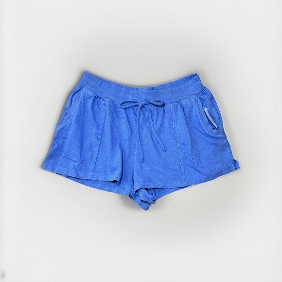 Gap Shorts Women Size Medium Blue Elastic Waist Activewear Pull On - Picture 1 of 5